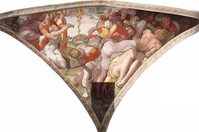 Michelangelo Buonarroti The Brazen Serpent oil painting image